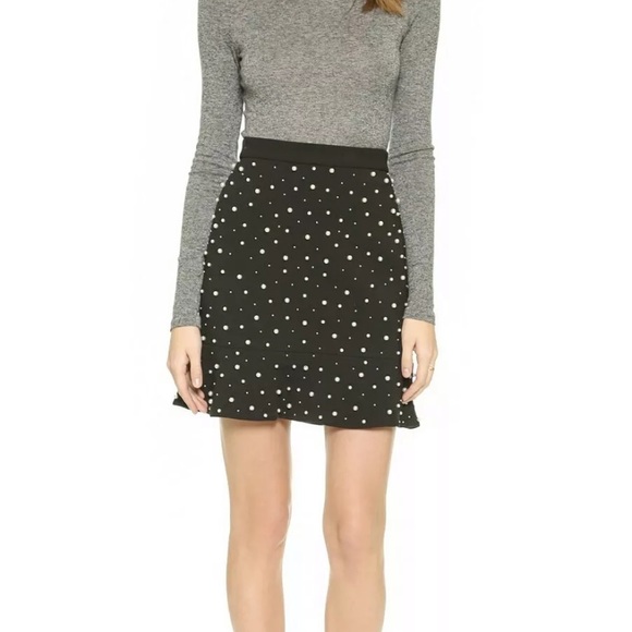 Club Monico safiya skirt black hand embroidered - Picture 3 of 8